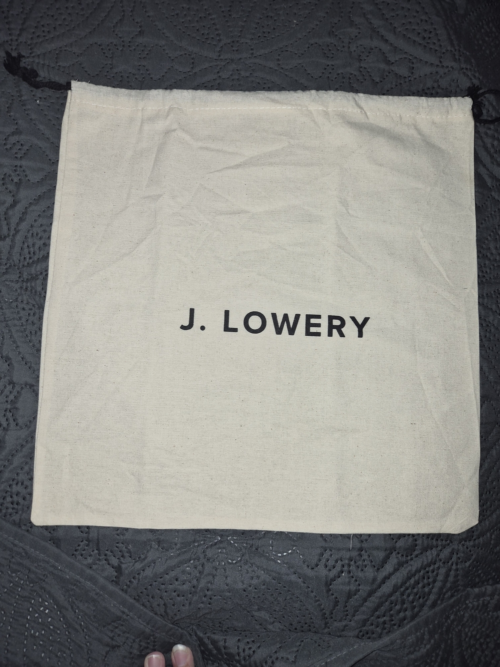 J. Lowery Natural Cream Drawstring Dust Bag (13” x 13”)